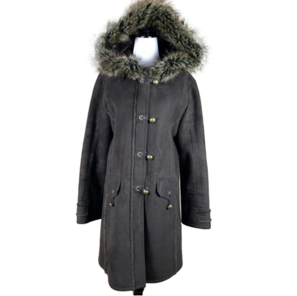 Pizazz Jackets & Blazers - Pizazz Vegan Faux Fur  Hooded Winter Coat